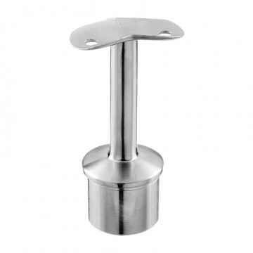 Geländerhalter 135° 48,3 x 2,0 mm für Träger 48,3 mm Edelstahl matt geschliffen Modell 0711
