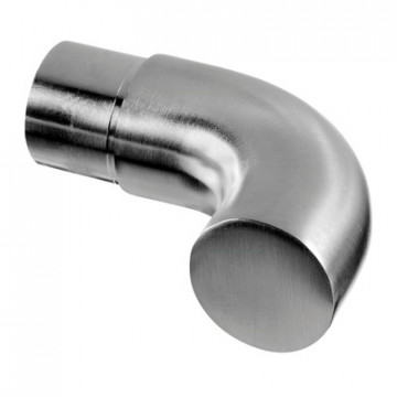 Gebogene Endkappe 90°, Rohr 48,3 x 2,0 mm, Modell 0739, Edelstahl