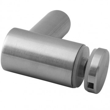 Glasadapter Spinne 30 mm flach Länge 42,4 mm Edelstahl Ausführung matt geschliffen 0754