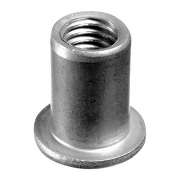 Blindnietmutter mit flachem Kopf, M8 x 17 mm, A4-70, QS-81