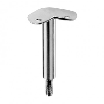 Geländerhalter 90° M10 Trägerrohr 42,4 mm Edelstahl matt geschliffen Modell 0810