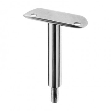 Geländerhalter M10 Trägerrohr 42,4 mm Edelstahl matt geschliffen Modell 0810