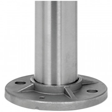 Baluster mit Gewindelöchern 42,4 x 2,0 mm 970 mm Edelstahl matt geschliffen Modell 0930