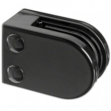 Glasklemme flach beschichtet mattschwarz Modell 2500