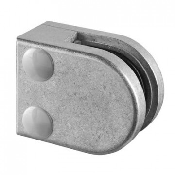 Glasklemme flach Zinkdruckguss roh Modell 2700