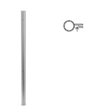 Balusterrohr mit Gewindebohrung 42,4 x 2,0 mm 1250 mm Edelstahl matt geschliffen Modell 0937