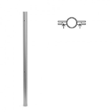 Balusterrohr mit Gewindelöchern 42,4 x 2,0 mm 1250 mm Edelstahl matt geschliffen Modell 0937