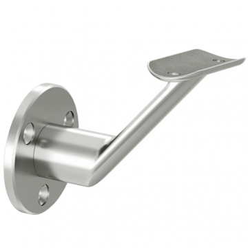 Handlaufhalter Rohr Ø 48,3 mm Edelstahl matt poliert Modell 0126