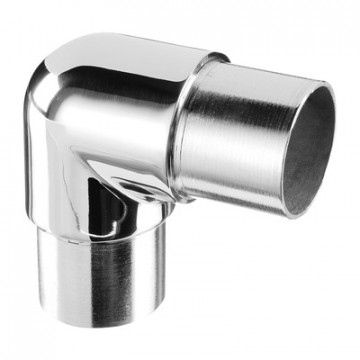 Winkelverbinder für Rohr 42,4 x 2,6 mm fest Edelstahl glänzend poliert Modell 0303