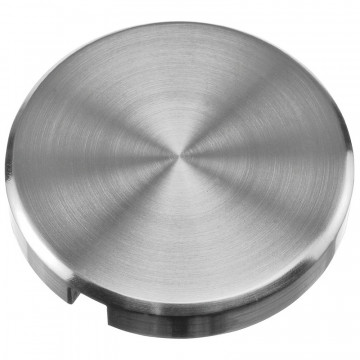 Endkappe für Bodenflansch Ø 60 mm Edelstahl matt geschliffen Modell 0731