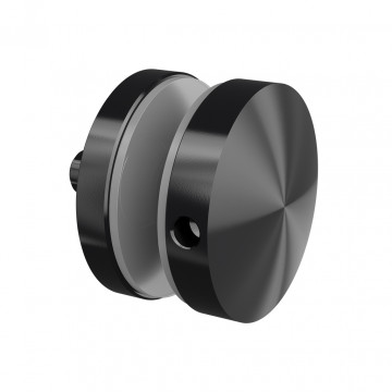 Glasadapter 50 mm flach Länge 30 mm Edelstahl matt poliert Modell 0747