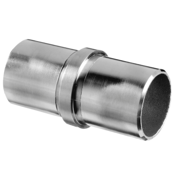 Rohrverbinder für Rohr 42,4 x 2,0 mm fest Edelstahl matt geschliffen Modell 0790