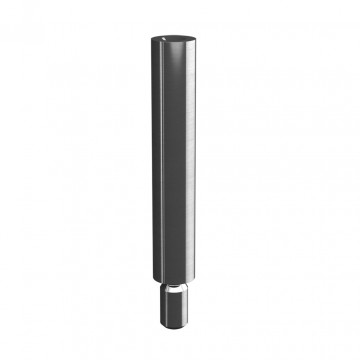 Geländerstütze Stiel M6 Länge 68 mm für Flachträger Edelstahl matt geschliffen Modell 0817