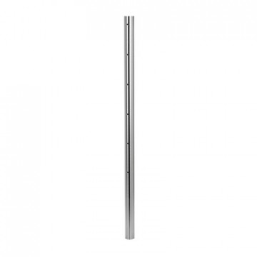 Geländerrohr mit Gewindebohrungen für Treppe 42,4 x 2,0 mm Höhe 1250 mm Edelstahl matt geschliffen Modell 0935