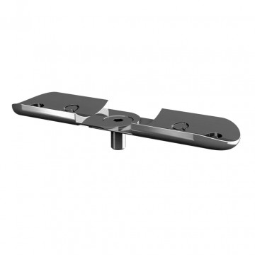 Verbindungsplatte für Geländerstütze für Rohr 48,3 mm Edelstahl matt geschliffen Modell 1805