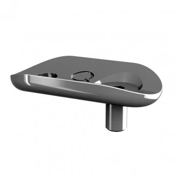 Verbindungsplatte für Geländerhalter 48,3 mm Edelstahl matt geschliffen Modell 1815