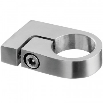 Rohrschelle Rohr 33,7 mm Edelstahl matt geschliffen Modell 3507