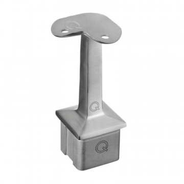 Geländerhalter 90° 40 x 40 x 2,0 mm für Rohr 42,4 mm Edelstahl matt geschliffen Modell 4710