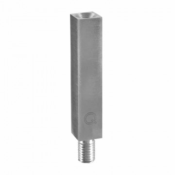 Geländerstütze Stange 14 x 14 mm Edelstahl Edelstahl matt geschliffen Modell 4811
