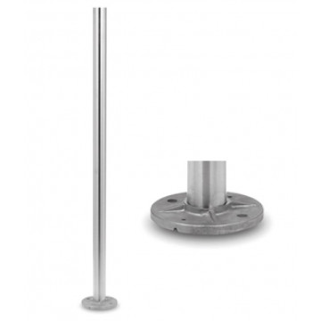 Baluster 42,4 mm x 2,0 mm H=989 mm Edelstahl matt geschliffen Modell 0912
