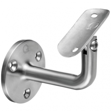 Handlaufträgerrohr Ø 48,3 mm Edelstahl matt geschliffen Modell 0102