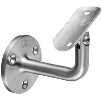 Handlaufhalterung variables Rohr Ø48,3 mm Edelstahl matt poliert Modell 0102 Handlaufhalterung variables Rohr Ø48,3 mm Edelstahl matt poliert Modell 0102
