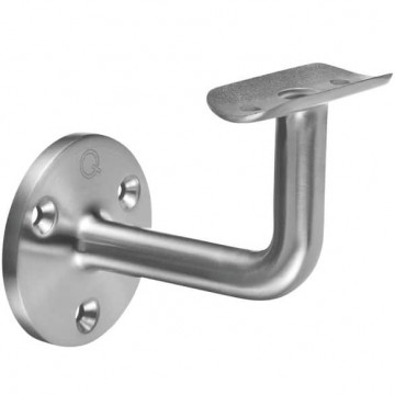 Handlaufhalter Rohr Ø42,4 mm mit Kabeldurchführung Edelstahl matt poliert Modell 0103