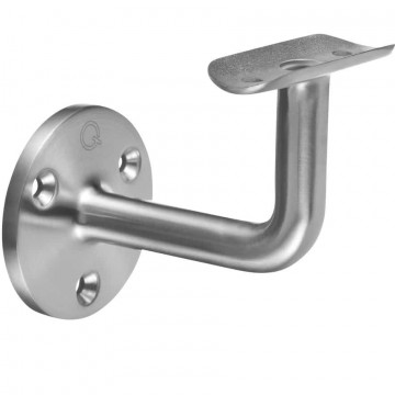 Handlaufhalterung mit Kabeleinführungsrohr Ø 42,4 mm Edelstahl matt poliert Modell 0103
