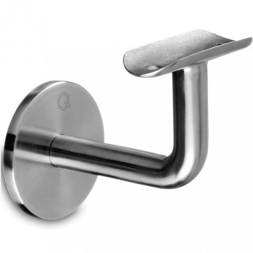 Handlaufträgerrohr Ø 48,3 mm Edelstahl matt geschliffen Modell 0111