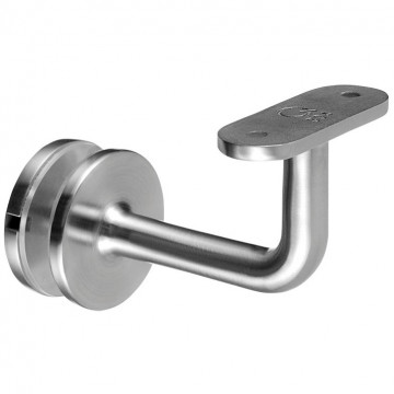 Handlaufhalter flach Edelstahl matt poliert Modell 0117