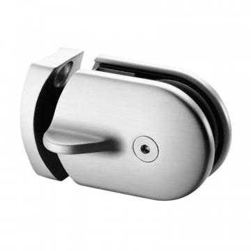 Schiebeverschluss Flachwand/Glasrohr Ø42,4 mm für Glasdicke 6 - 12,76 mm Modell 0282 Edelstahl