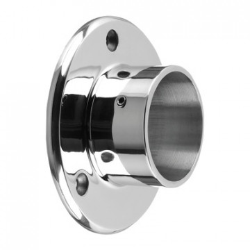 Wandflansch, 48,3 mm, Modell 0505, Edelstahl, glänzend