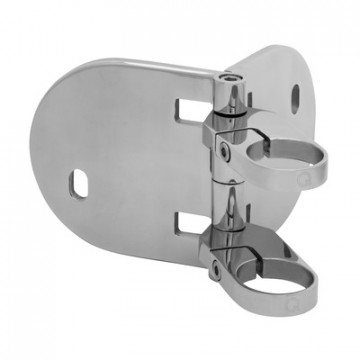 Balusterträgerrohr 42,4 mm Edelstahl poliert Modell 0555