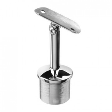 Geländerhalter 48,3 x 2,6 mm für Träger 48,3 mm Edelstahl poliert Modell 0719