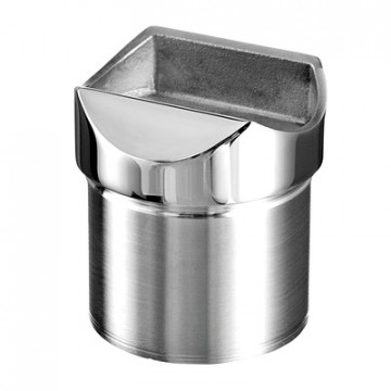 Rohradapter 48,3 x 2,6 mm für Träger 48,3 mm Edelstahl poliert Modell 0771