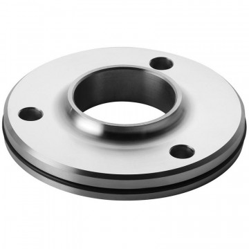 Angeschweißtes Flanschrohr 48,3 mm Edelstahl blank Modell 3502