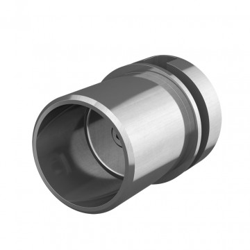 Adapter und Schraube für Wandflanschrohr 33,7 x 2,0 mm fest Edelstahl matt geschliffen Modell 3523