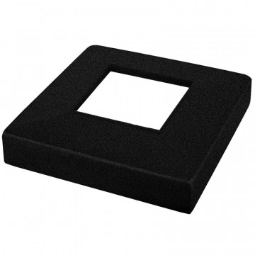Niedrige Abdeckung für Modell 6200, 108 x 108 mm, Modell 4562, Edelstahl mattschwarz