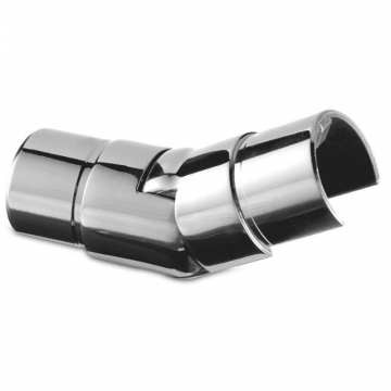 Winkelanschluss variabel (25°-55°) bis 42,4 x 1,5 mm verstellbar Edelstahl glänzend poliert Modell 6302