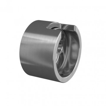 Wandflansch für Blindbefestigung U-Profilrohr 42,4 mm unter feststehendem Aluminium-Rohling Modell 6504