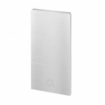 Endkappe Easy Glass Up Aufsatzmontage Modell 6612 Aluminium blank
