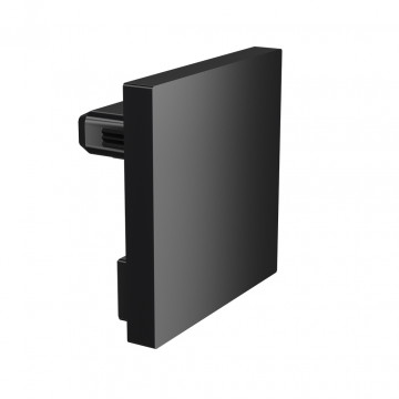 Flache Endkappe für U-Profilrohr, 40 x 40 mm, Easy Hit, Modell 6734, Aluminium (eloxiert)
