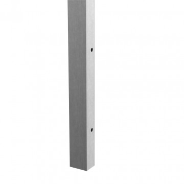 Easy Glass View Wandprofil Länge 5000 mm Vorderseite Modell 6830 Aluminium blank