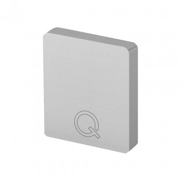 Endkappe flach für U-Profilrohr 33 x 39 mm Modell 6913 Aluminium