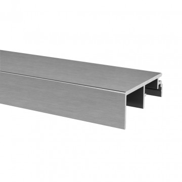 Anschlussprofil oben Einbaulänge 5000 mm U-Maß 20 mm Modell 6975 Aluminium (eloxiert)