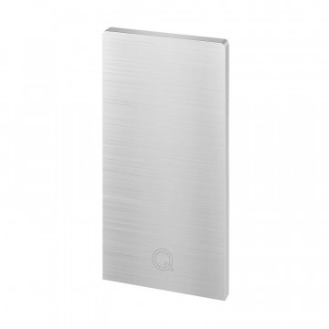 Endkappe Easy Glass Pro Aufsatzmontage 124 x 63 mm Modell 8112 Aluminium (eloxiert)