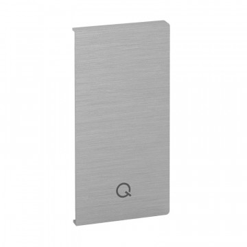 Endkappe Easy Glass Smart, seitliche Montage, 128,5 x 68 mm, Modell 8232, Aluminium (blank)