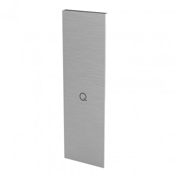 Endkappe Easy Glass Smart Seitenmontage rechts für Treppenmontage 228 x 71 mm Modell 8233 Aluminium (eloxiert)