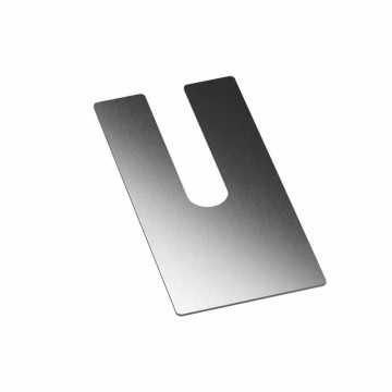 Füllungsplatte Easy Glass Smart, Dicke 1,0 mm, Modell 8236, Aluminium (unbehandelt)