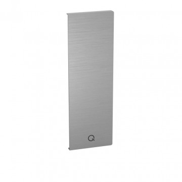 Endkappe Easy Glass Smart Linksmontage 216 x 71 mm Modell 8242 Aluminium (eloxiert)